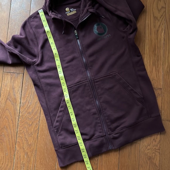 Carhartt Full zip Maroon Hoodie - Picture 14 of 16